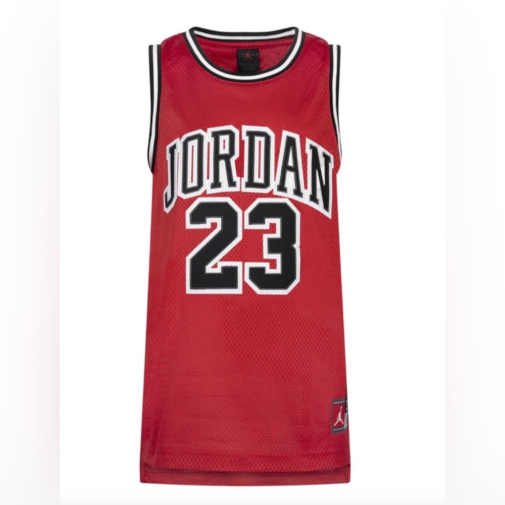 Jordan Red Mesh Jersey, Stitched Logo/23, Boys Medium/10-12, Nike, Jumpman - NWT